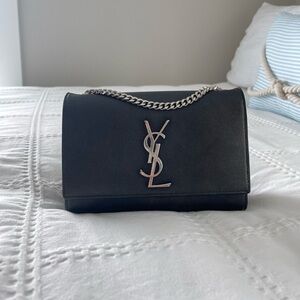 YSL Kate Small Crossbody Bag in Grained Leather. Originally $2,100.
